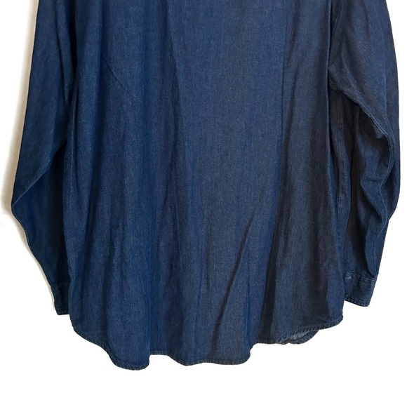 Vintage Coleman Men’s Blue Jean Denim Button Down Shirt Large 100% Cotton Tool - Picture 8 of 10